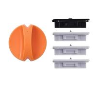 Giftgorde Lot de 4 lames de rechange pour massicot Fiskars, lames de rechange avec toutes les séries de débroussailleuses Fiskars/portables et de précision, 3 lames de coupe et 1 pointe, orange