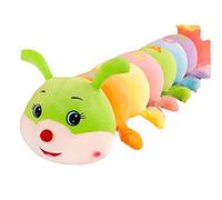 Giftik Adorable lettre chenille colorée en peluche, oreiller de sommeil à longue bande (70 cm)
