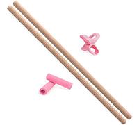 Giftik Bâtons de Tige de Yoga, Barre de Pilates Portable en Bois éPaule Ouverte Dos Ouvert Bosse Corrective, Outil D'éTirement du Corps pour Artistes Martiaux Danseurs Gymnastes