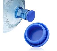 Giftik Bouchon de carafe d'eau de 18 litres, bouchon réutilisable en silicone anti-déversement, bouchon de rechange pour carafe d'eau de 55 mm (bleu)