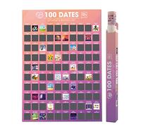 Giftinghouse Poster à gratter avec 100 dates, liste de souhaits, 100 choses à faire pour les couples, meilleur cadeau pour la Saint-Valentin, anniversaire, pour petit ami ou petite amie, format A2