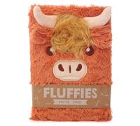 GiftLocalUK Grand Bloc-Note Peluché Highland Coo Cow - Vache, Unique