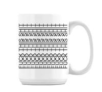 Giftme Message caché - « F*ck This Shit » Design Illusion d'optique 44 cl Tasse à café en céramique (intérieur blanc)