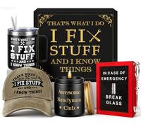 Giftota Cadeau de Noël pour homme, « That's What I Do I Fix Stuff And I Know Things », coffret cadeau d'anniversaire amusant pour homme, papa, mari, petit ami, cadeaux pour hommes qui ont tout, cadeau