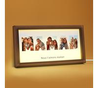 Giftove Cadeau Fête des Mères Original, Cadre Photo Personnalisé avec Photo, Cadeau Maman Personnalisé, Cadre Photo Maman Lumineux Personnalisable, Idee Cadeaux Fete des Meres, Mere Veilleuse
