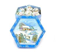 Gifts 4 All Occasions Limited SHATCHI-140 Lot de 14 boules incassables pour sapin de Noël 7 cm