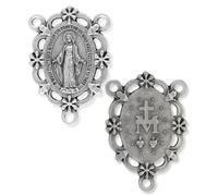 Gifts Catholic, Inc. Lot de 2 centres de médailles miraculeuses 3,8 cm