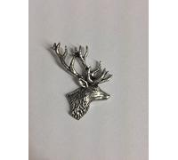 Gifts For All Épinglette en forme de tête de cerf en étain massif fin Argent Classique Papillon 1 Count Accessoire Épingle