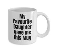 Gifts for Mum and papa - My Favourite Daughter me This Mug - Cadeau de Noël - wm3904