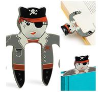 Gifts for Readers & Writers Marque-page Page Pals | Support de Clip musique papier Magazine, livre cuisine Lecture au lit à la maison, bureau, Idée cadeau (Pirate)