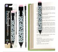 Gifts for Readers & Writers Pencilmark Marque-page 2 en 1 avec mots croisés - 3,8 mm - Pour lire et écrire - Marque-page - Accessoires de livres - Marque-pages graphite - Avec gomme