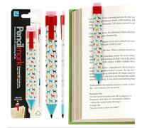 Gifts for Readers & Writers Pencilmark Marque-page 2 en 1 en forme de chien, crayon de 3,8 mm pour lire et écrire, marque-page accessoires, marque-pages graphite avec gomme