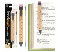 Gifts for Readers & Writers Pencilmark Marque-page 2 en 1 Règle, Marque-pages Crayon Crayon 3,8 mm pour la lecture et l'écriture, Marque-pages Accessoires de livres, Marque-pages Graphite Crayons avec
