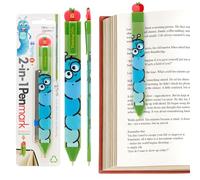 Gifts for Readers & Writers Penmark Marque-page 2 en 1, marqueur plat fin de 0,4 cm pour lire et écrire avec 2 recharges, utilisation multiple et accessoires élégants pour livres