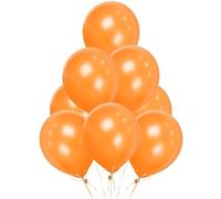 Gifts Lot de 10 ballons en latex orange de qualité à l'hélium pour Halloween, anniversaire, fête, anniversaire 30,5 cm