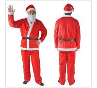 Gifts SHATCHI-1440 4 All Occasions Limited Costume de Père Noël pour homme Rouge/blanc Taille unique