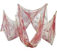 Gifts SHATCHI-908 4 All Occasions Limited Nappe tachée de sang pour Halloween Blanc/rouge 152 x 213 cm
