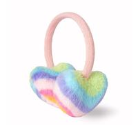 Gifts Treat Cache-oreilles pour filles, cache-oreilles d'hiver pour enfants, moelleux, multicolores avec cœurs