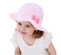 Gifts Treat Chapeau de Soleil d'été pour Filles, Chapeau de Seau Pliable Chapeaux de Plage en Coton Doux Chapeau de pêcheur à Bord Large