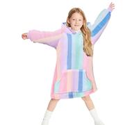 Gifts Treat Sweat à capuche surdimensionné pour enfants - Hoodie pour fille et garçon - Sweatshirt en sherpa avec capuche en peluche - Doux et chaud - Pull douillet pour enfants, adolescents et