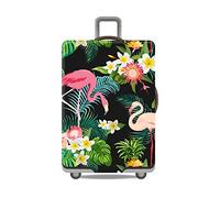 Gifts Treat Valise de Couverture de Valise (sans Valise) (Jungle&Flamants Roses, XL(Fit 29"-32" Suitcase))