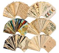 GIFTSFARM Lot de 150 feuilles de papier de scrapbooking esthétiques vintage - Éphémères pour journal indésirable - Kit de collage mural - Décoration vintage