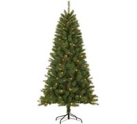 Giftsome Sapin de Noël Artificiel avec Lumières 215 cm - Sapin de Noël Artificiel en plastique - Sapin de Noël avec éclairage