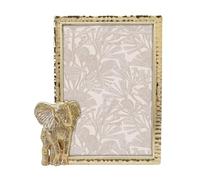 GIFTY GIFTY Modern Elephant Gold Picture Frame 4x6 inch for Tabletop Display Perfect for Home Decor Wedding Vacation Graduation Milestone Photo