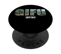 Gifu Japan Gifu City Design Vintage PopSockets PopGrip Adhésif