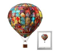 gifyym Attrape-Lumière Attrape-Arc-en- | Lanterne Ornement Décoratif en Acrylique Plat Design Montgolfière pour Porte Salle de Bain Maison Été Pâques Anniversaire