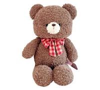 gifyym Bear Plush Toy - 11.4” Small Teđdy beaŕ with Heart | Soft Comfortable Kids Doll | Soft Stuffed Teđdy beaŕs Plush Toy for Home Children Room Bedroom Sofa Decoration Red Checkered Bow 30cm 50cm