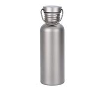 gifyym Bouteille de sport en titane - Réservoir pour vélo anti-fuite | Vaisselle d'hydratation pour randonnée et camping | Flacon en titane léger et isolé pour voyage, gym