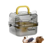gifyym Cage de Transport pour Hamster - Cage Respiratoire à Double Couche | de Voyage pour Petits Animaux | pour gerbilles, cochons d'Inde, Souris, Lapins, Chinchillas, randonnée, Camping