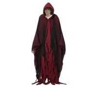 gifyym Cape effrayante pour Halloween, design en blanche | Accessoires de cosplay unisexes adaptés pour les danses à thème et les activités de jeu de rôle