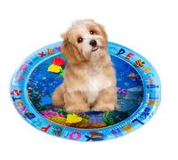 gifyym Cat Water Play Mat | Coussin De Jeu De Chat - Structure Refroidissement Мat | Tapis avec Poisson en Plastique | Tummy Time C Ca Мat, Épaissis Bébé Toy Sensoriel