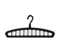 gifyym Clip pour balai, support mural avec 3 crochets, structure en métal et silicone, porte-objets multifonctionnel antirouille, organisateur pour balais et outils pour lave-linge, noir