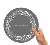 gifyym Coussinets ronds pour micro-ondes en silicone,Dessous de plat en silicone pour plaques chaudes et maniques chaudes - Coussinets chauds antidérapants protègent contre la pollution, et (cercle)