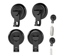 gifyym Crochet de tasse d'aspiration | Crochets en acier inoxydable : crochets d'aspiration pour serviette de bain de douche | Supports de crochet suspendus | Pour vaccins, acier inoxydable ne rouille