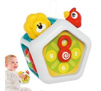 gifyym Cube d'activité, Cube animé | Cube d'activité pour Tout-Petit | Apprentissage des Jeux de développement éducatif Fidget interactif Pendant 12 à 18 Mois, garçons pour , préscolaire