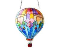 gifyym Décorations Montgolfière | Vitrine Montgolfière 2D | Décoration Charmante Imperméable pour Intérieur et Extérieur Balcon Porche Jardin Patio Mur Fenêtre Porte Anniversaire