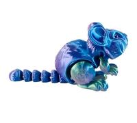 gifyym Figurine Animale imprimée 3D - Hamster articulé Mignon Jouet Anti-Stress | Décoration Bureau Stress à Collectionner | Maison Bureau étagère Exposition pièce décoration Art Miniature Peq