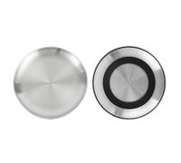gifyym Gamelles Chat en Acier Inoxydable,Assiettes Peu Profondes Antidérapantes pour Nourriture | Assiettes d'alimentation Féline - pour Usage en Appartement, en Voyage, Coin Repas, Chambre, Cuisine