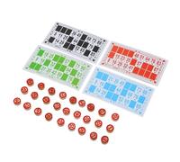 gifyym Jeu de bingo en bois : Jeu de 90 pièces avec 48 cartes avec grandes lettres | Jeu de loterie de bingo traditionnel, jeu de fête de style vintage pour famille, enfants, Navi