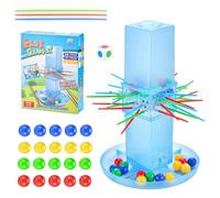 gifyym Jeu Kerplunk - Jeu Kerplunk | Jeux De Bâton avec des Unités De Jus en Forme De Pagode | Jeux De Bâtons Amusants pour avec Perles, Bâtons Et Unité De en Forme De Pagode