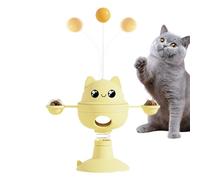 gifyym Jouets d'enrichissement pour chats | Mangeoire à mâcher pour chat, jouet rotatif de chasse, jouets interactifs pour chat avec ventouse, distributeur de nourriture pour chats d'intérieur
