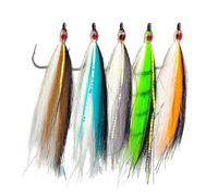 gifyym Leurres de pêche en Eau salée - 5 pièces d'appât avec hameçon | appât de pêche - pour Les Poissons tels Que Saumon, Truite, doré, brochet, Perche, Ainsi qu'en mer, lac, rivière et la