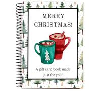 gifyym Livre Cadeau Cartes de Vœux Noël - DIY avec Surprise à Chaque Page | Organisateur et Porte-Cartes de Vœux | Présent Festif pour Famille, Amis, Camarades, Collègues et Étudiants