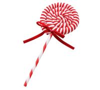 gifyym Lollipop en feutre de Noël | Fausses décorations de bonbons : avec corde suspendue | Candy Canes Felted, décoration de fête de la porte de la cheminée