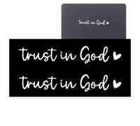 gifyym Lot de 2 autocollants pour rétroviseur, faites confiance à Dieu pour voiture, et décalcomanies pour la famille, les amis, la mère, le père et les collègues
