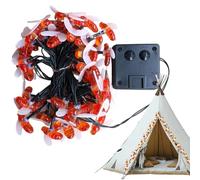 gifyym Lumières à chaîne extérieures à énergie solaire - lumières à chaîne en forme d'abeilles pour l'extérieur - décorations imperméables pour jardin, porche Halloween, mariage, fête, chemin